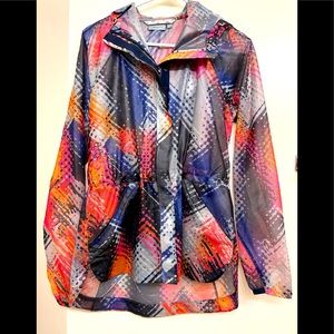 Athleta Lava Hype Run lightweight windbreaker hooded